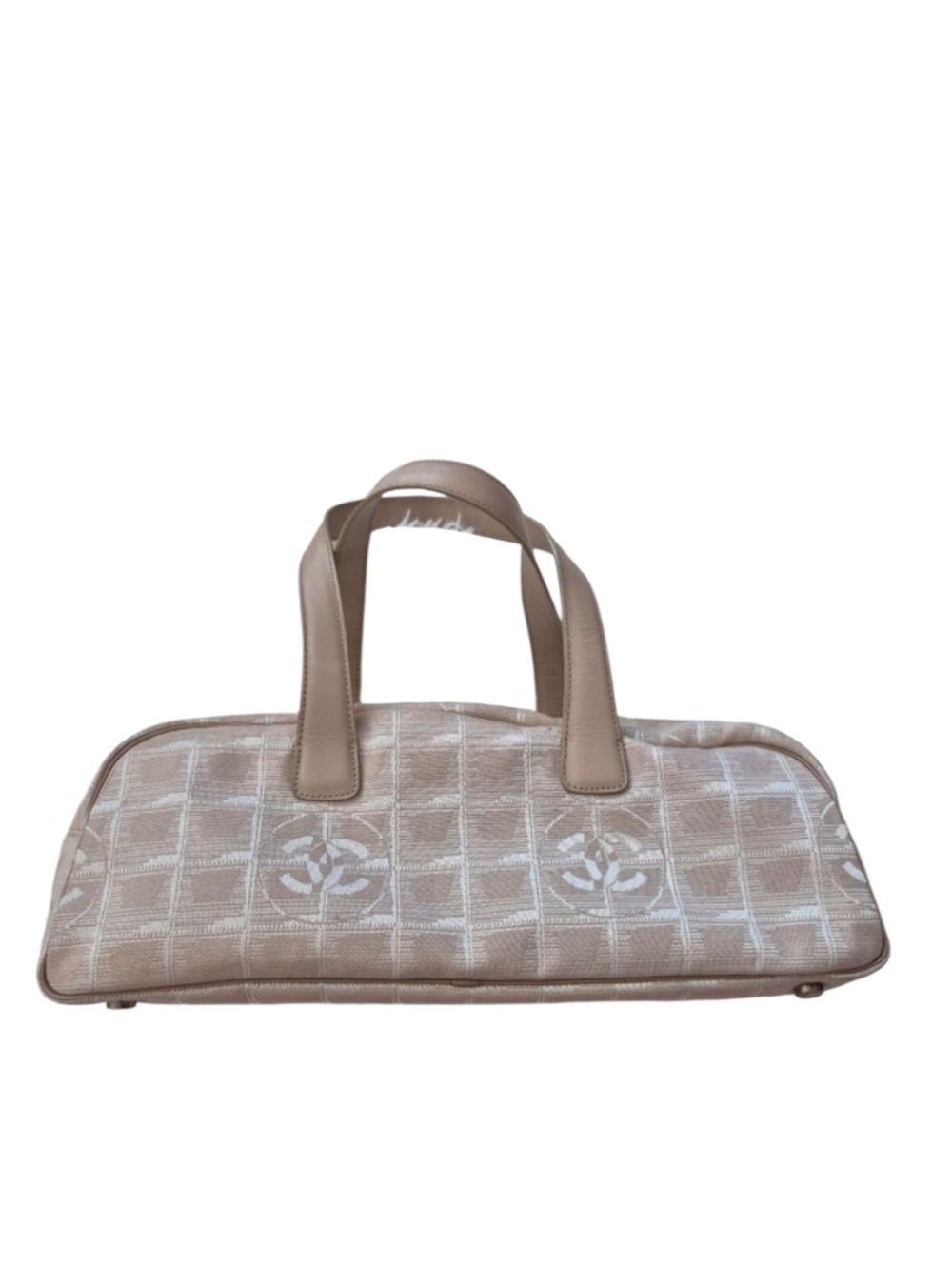 CHANEL Beige Baguette Travel Line Handbag